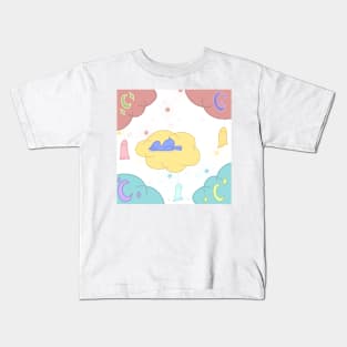 Duck on Cloud #1b Kids T-Shirt